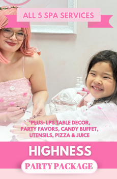 Highness Spa Party at Little Princess Spa® St Petersburg